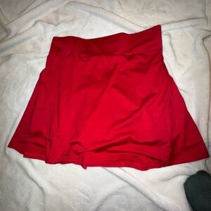 Red Athletic Skort